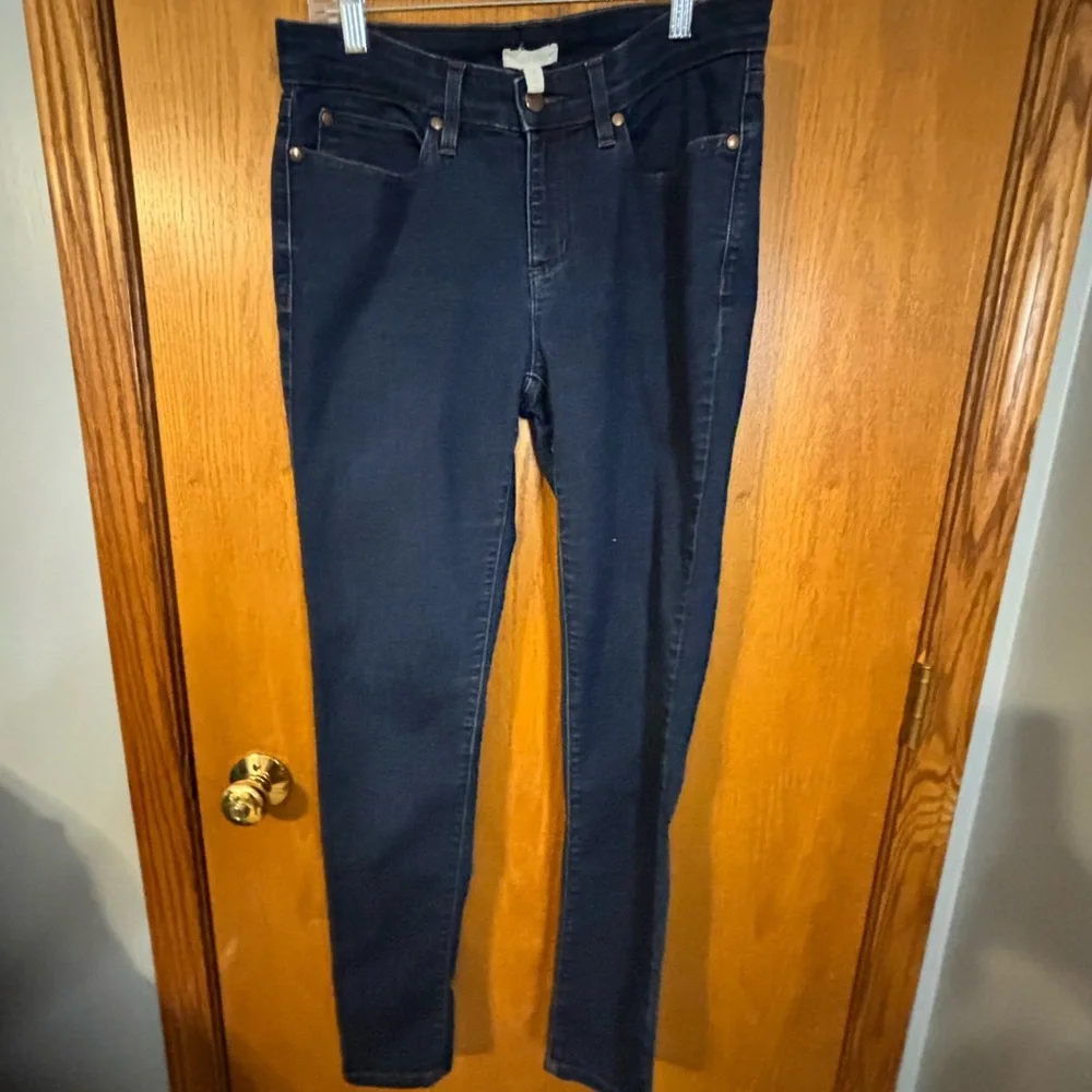 Women's EILEEN FISHER Jeans Dark Blue Size 8 EUC skinny jeans‎